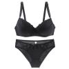 Lingerie for Women US Size 2 Piece Lace Underwear Bra and Panty Set Push up Sexy Bra Set Ladies Comfortable Bralette view 1
