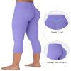 Sunzel Sunzfly Invisible Butt Scrunch Workout Leggings for Women, Butt Lifting High Waisted Gym Yoga Pants with Tummy Control 21" Periwinkle Large view 4