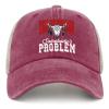 NineFit Basics Somebody Problem Hat for Men Fashion Hat for Men Deep Rose Cycling Caps Funny Unique Gifts for Fisherman view 2