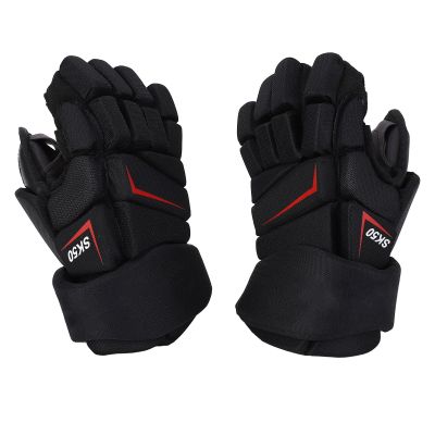 Diydeg Ice Hockey Gloves, High Breathability Highly Fitting Street Hockey Gloves with Mesh, Versatile Lightweight Protective Equipment for Hockey, Roller Hockey, Field Hockey (27.94cm /