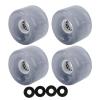 SPYMINNPOO 52mm x 32mm 78A PU Skateboard Wheels Set with Professional Bearings Easy Installation for Longboards and Cruisers, for Downhill Skating (Gray) view 2