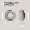 Hand Exerciser - PROFESSIONAL GRADE, Set or Single, Different Sizes. Visit to see more! Bague classique en silicone parfaite pour amliorer la force, la puissance et la vitesse dans les poignets. (Colors may vary from images shown, 20 One Ring d/3.8i view 3