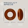 ActiveGoodsCo Hand & Forearm Exerciser - Single ring or Set, Resistance 10-120Lb, Diameter 2.5-3,5in. Visit to see more options (Single 50Lb-2.5in Brown) view 3