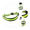 balacoo 3pcs Luminous Belt LED Reflective Belt Rechargeable Running Belt Night Running Gear Adjustable Reflective Strap Running Reflective Belt Adjustable Reflective Belt, Greenx3pcs view 3