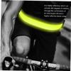 balacoo 3pcs Luminous Belt LED Reflective Belt Rechargeable Running Belt Night Running Gear Adjustable Reflective Strap Running Reflective Belt Adjustable Reflective Belt, Greenx3pcs view 4