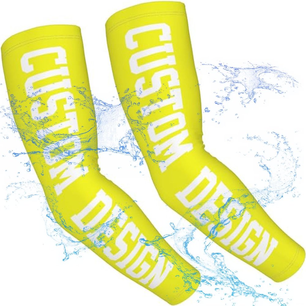 AsRtd Custom Arm Sleeve Unisex Personalized Photo Text Logo, Protection Sun Protection Breathable Cooling Sports Arm Sleeves
