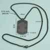 HOMLIFPER Yhvh Yhwh Jehovah Names of God Pendant - Tetragrammaton Symbol Blessed Prayers Necklace - Hebrew Yahweh Amulets Religious Jewelry for Men Women (Black) view 2