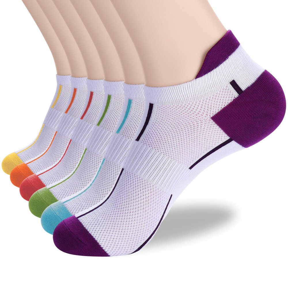 ATBITER Ankle Socks Womens and Men Thin Athletic Running Low Cut No Show Socks With Heel Tab 6/10-Pairs