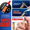 Billiard Pool Cue Tips - Pool Cue Stick Tips Replacement Kit for Billiard Pool Cues Head Repair Snooker and Stick, Cue Tips with Storage Box and Glue 11mm Blue - SOLROS view 3