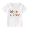 Big Sister Shirt for Girls: Girls Big Sister Shirt Promoted to Big Sister Tshirt Big Sis Announcement Outfit Top 2t 3t 4t White view 1