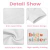 Big Sister Shirt for Girls: Girls Big Sister Shirt Promoted to Big Sister Tshirt Big Sis Announcement Outfit Top 2t 3t 4t White view 4