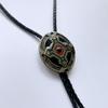 ARTICAL HEART Antique Bronze Celtic Cross Knot Western Cowboy Cowgirl Bolo Tie view 3