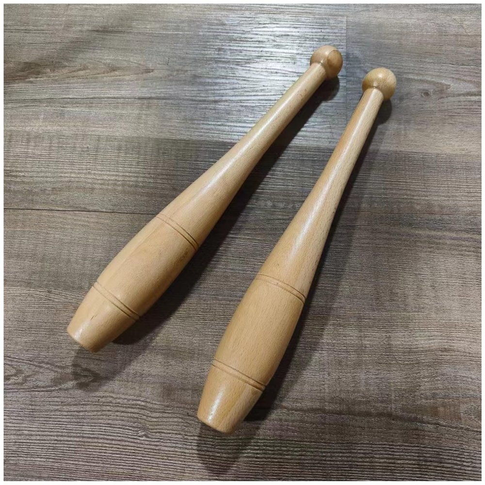 LXLZYXSF Wooden Exercise Club Set, Indian Clubs for Workout Training, Kids Adults Shoulder Strength Trainer, Gym & Home Equipment