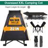 LILYPELLE Folding Camping Cot W/Mattress, 78" L x 32" W x 18" H Cot Bed, Heavy Duty Wide Camping Cot XXL for Adults, Portable Sleeping Cot Bed for Travel Camping/Office, Home Nap view 2