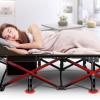 LILYPELLE Folding Camping Cot W/Mattress, 78" L x 32" W x 18" H Cot Bed, Heavy Duty Wide Camping Cot XXL for Adults, Portable Sleeping Cot Bed for Travel Camping/Office, Home Nap view 4