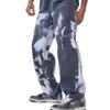 SWJGLITTR Men's Tie Dye Print Denim Jeans Printed Comfort Flex Waist Jeans Casual Skinny Stretch Cowboy Pants (Black,Large) view 1