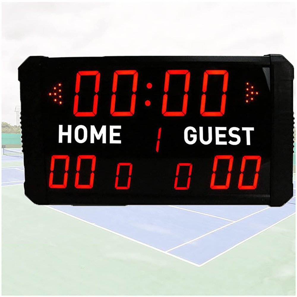 XARONF LED Scoreboard Electronic Digital Wiht Remote Control, Electronic Scoreboard, Basketball Game Countdown Timer, HD Display, 5 Levels of Brightness Adjustment