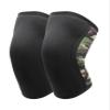 Mcolics Knee Sleeves for Men Women (1 Pair), 7mm Compression Knee Braces for Heavy-Lifting Weightlifting Squats Gym Fitness (Black/Green,X-Large)