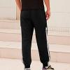 NineFit Basics Men's Tear Away Basketball Sweatpants High Split Snap Button Post Surgery Athletic Jogger Workout Pants with Pockets Black, 4X-Large view 4