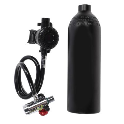 SPYMINNPOO 1L Mini Oxygen Cylinder Portable Diving Kit with Filtration Device, Rustproof, Versatile Diving Set for Various Water Environments (Black), SPYMINNPOO7mtbsge3vu-11