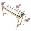 6-Foot Premium Shuffleboard Table w/Folding Legs - Wood Grain Edition view 2
