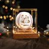 Lucy Engraving Personalized Baseball with Photo, Custom Engraved Gift for Dad, Coach, 9" Leather Baseball with Acrylic Display Case, Christmas, Birthday Gifts for Men view 1