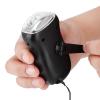 LED Solar Powered Hand Crank Emergency Flashlight for Outdoor Camping, Rechargeable Dynamo Torch for Survival Equipment Home Lighting view 3