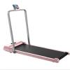 2 in 1 Under Desk Electric Treadmill Motorized Exercise Machine with Remote Control and LED Display, Walking Jogging Machine for Home/Office Use,Pink view 1