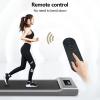 2 in 1 Under Desk Electric Treadmill Motorized Exercise Machine with Remote Control and LED Display, Walking Jogging Machine for Home/Office Use,Pink view 4