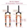 ZECHAO 120mm Stroke Mountain Bike Air Fork Front Fork,26 27.5 29 Inch Fork Bike Shock Absorber Spinal Canal 1-1/2"(Size:27.5inch) view 2