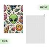 24x16in Golf Towel with Carabiner Clip Alien-Donut-Pizza Golf Cleaning Towel view 2