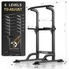 DONIUZ Power Tower Pull Up Bar and Dip Station, Multi-Function Home Gym, Strength Training Fitness Equipment, Height Adjustable(BLACK) view 4