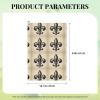 Augenstern 24x16in Golf Towel with Carabiner Clip Fleur-De-Lis-Black-Retro Golf Cleaning Towel view 4