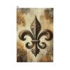 Augenstern 24x16in Golf Towel with Carabiner Clip Fleur-De-Lis-Retro Golf Cleaning Towel view 1