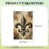 Augenstern 24x16in Golf Towel with Carabiner Clip Fleur-De-Lis-Retro Golf Cleaning Towel view 4