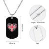 British Flag in Heart Shape Necklace Memorial Necklace Creative Photo Necklace Custom Picture Pendant Jewelry for Men Women Gifts view 2