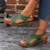 FQFGGYD Women's Sandals Summer Wedges Heels Platform Sandals for Women Comfy Shoes Walking Sandals Women Beach Sandals view 3