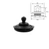 6 Sets QD Yacht Round Shape Brass Fabric to Fabric Fastener Lower Parts and Upper Parts for Marine Boat Cover Fastern Lock Black view 2