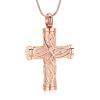 AIWENXI Cross Cremation Jewelry Tree of Life Ashes Necklaces for Men Women Stainless Steel Memorial Urn Necklaces Pendant for Human/Pet Ash Keepsakes Jewelry view 1