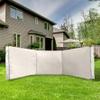 Peosaard Wind Screen 98x28in Foldable Wind Blocker 210D Silver Coating Camping Windbreaks with Grommet 3 Panel Wind Screen for Outdoor Beach Lawn, Wind Screen for Outdoor view 3