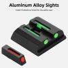 TRSAIM No-Tritium Fiber Optic Red/Green Sights for Pistol Taurus G2C, PT111, G3 w/o, TX22, G2, 709, G2S, PT140, 740, Taurus G2C Accessories Sights Set,NOT for G3C (Red+Green) view 2