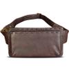 Genuine Leather Waist Bag Fanny Packs Hip Bag for Women and Men Real Leather Small Fanny Bag Sling Bag Crossbody Bags Chest Purses (Coffee) view 1