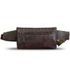 Genuine Leather Waist Bag Fanny Packs Hip Bag for Women and Men Real Leather Small Fanny Bag Sling Bag Crossbody Bags Chest Purses (Coffee) view 3