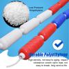 Professional Swimming Lane Dividers Line - 12' 15' 16' 18' 20' 22' 25' 30' 40', Commercial Hot Springs/Shallow Beaches Floating Warning Line, with 2 Stainless Hooks (Color : Dia 6cm/2.4in, S view 4