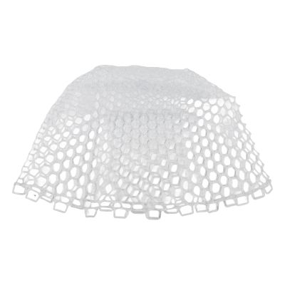 Tyenaza Fly Fishing Landing Net, Fly Fishing Net Foldable Collapsible Fish Landing Bag 47cm Depth Rubber for Replacement(White)