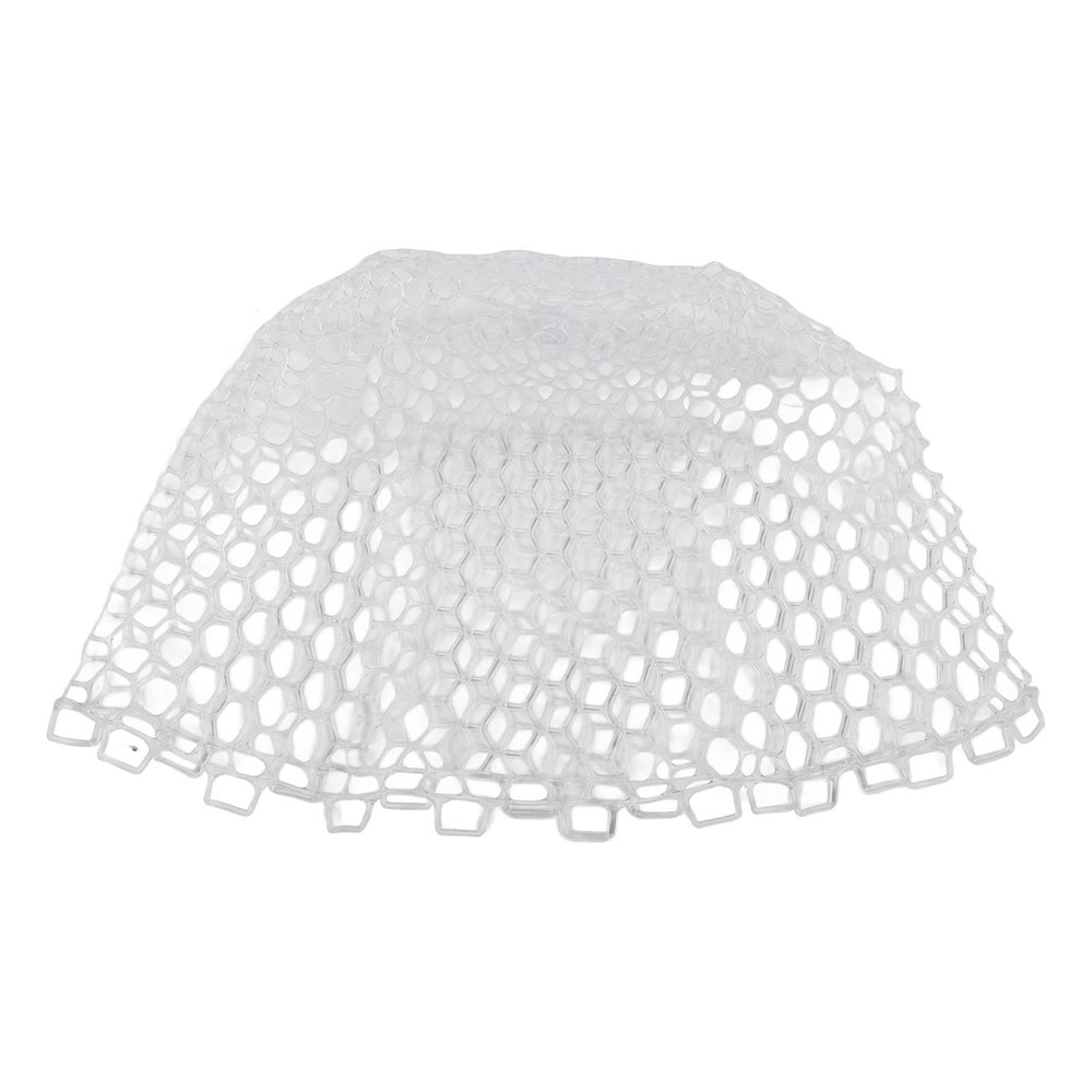 Tyenaza Fly Fishing Landing Net, Fly Fishing Net Foldable Collapsible Fish Landing Bag 47cm Depth Rubber for Replacement(White)