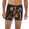 ZLYYXY Men'S Long Leg Boxers Brief Novelty Underwear Comfort Fit Moisture Wicking Breathable Guitars view 2