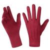 Achiou Women Winter Touchscreen Gloves Soft Comfortable Thermal Elastic Stretch Texting Glove for Traveling,Cycling,Running view 1