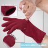 Achiou Women Winter Touchscreen Gloves Soft Comfortable Thermal Elastic Stretch Texting Glove for Traveling,Cycling,Running view 3