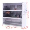 Ageanbri Mini Car Garage Display Cabinet Mini Garage Model Car Display Case Model Garage with Clear Acrylic Cover and LED Lighting Collectible Gift Decoration 3 Layer (15 Parking Spaces/ 1:64) view 2